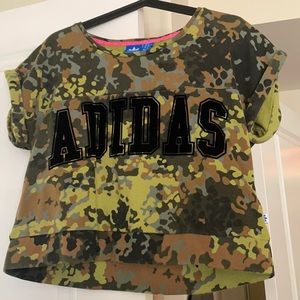 Adidas Camo Cropped Sweatshirt (Maternity Friendly)